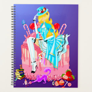 Alice on birthday cake Wonderland  Planner