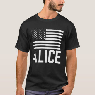 Alice Personalised Forename Name Birthday Usa T-Shirt