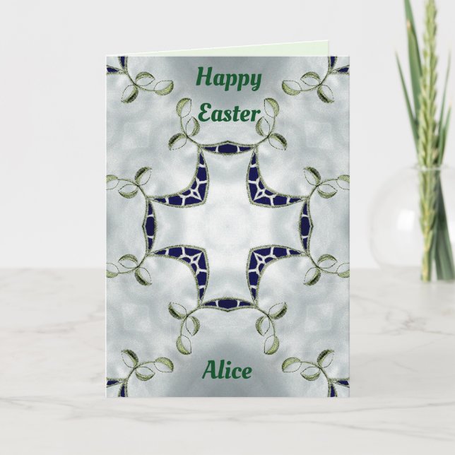ALICE ~ Personalized Easter card pattern ~ (Front)