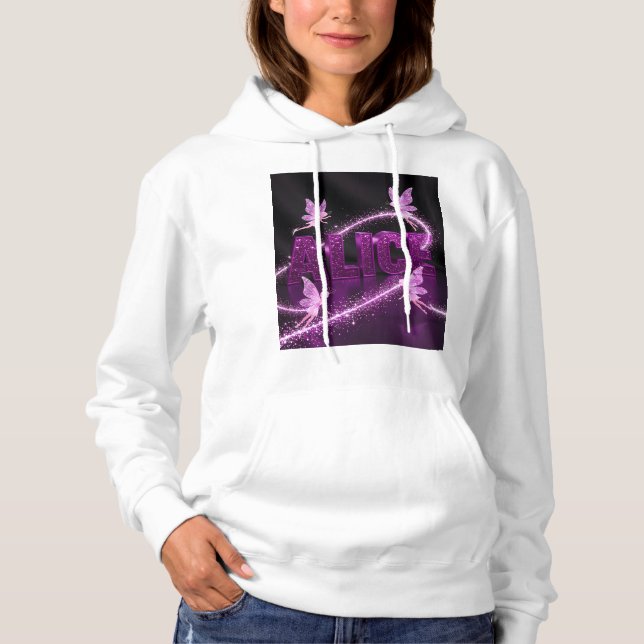 Alice - Personalized Hoodie – Gift for Her (Front)