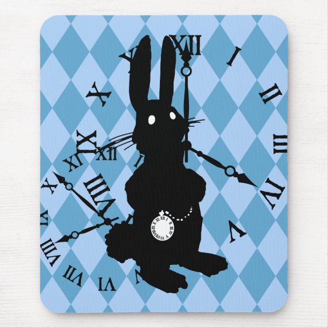 Alice Rabbit Late Mouse Pad (Front)