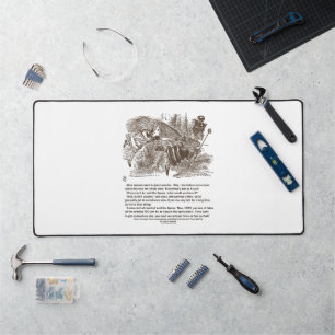 Alice Red Queen All The Running You Can Do Quote Desk Mat