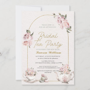 ALICE Rubor Floral Bridal Tea Fiesta Brunch Shower Invitation