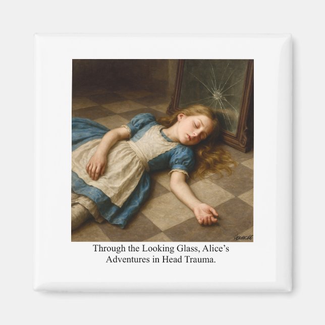 Alice’s Adventures in Head Trauma  Magnet (Front)