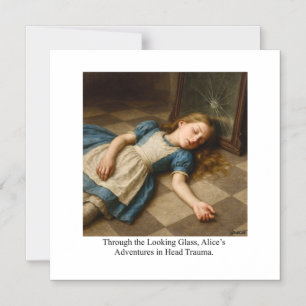 Alice’s Adventures in Head Trauma  Magnetic Invitation