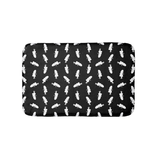 Alice Silhouette Pattern from Alice in Wonderland Bath Mat (Front)