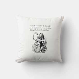 Alice, Six Impossible Things Cushion