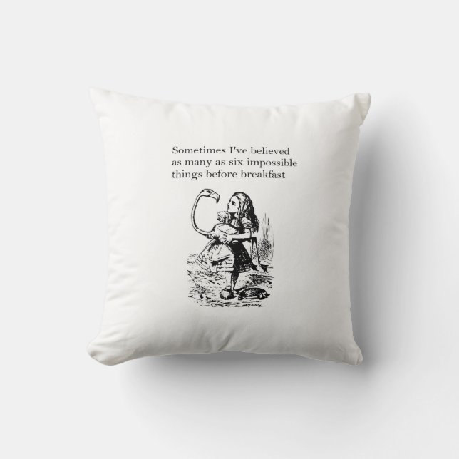 Alice, Six Impossible Things Cushion (Front)