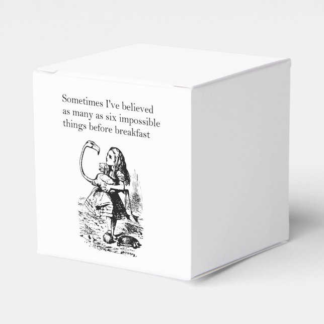 Alice, Six Impossible Things Favour Box (Front Side)