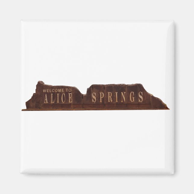 Alice Springs Australia Sign Magnet (Front)