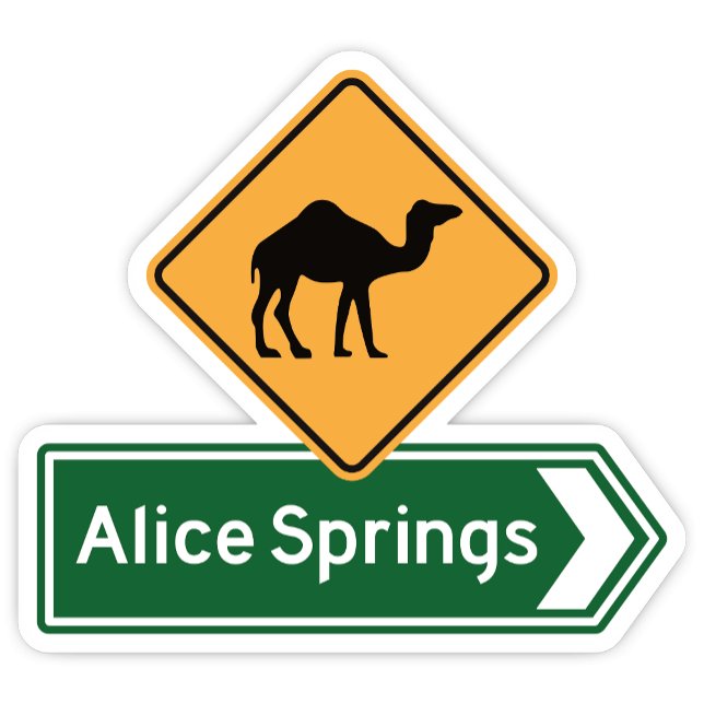 Alice Springs, Northern Territory Sticker (Alice Springs Northern Territory Sticker)