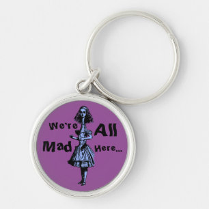 Alice Stretched in Wonderland Key Ring