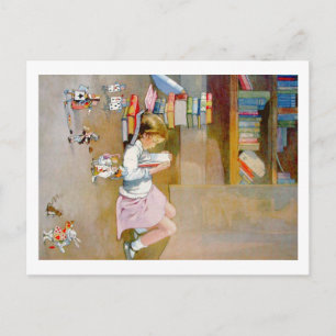 Alice Takes a Trip to Wonderland Postcard