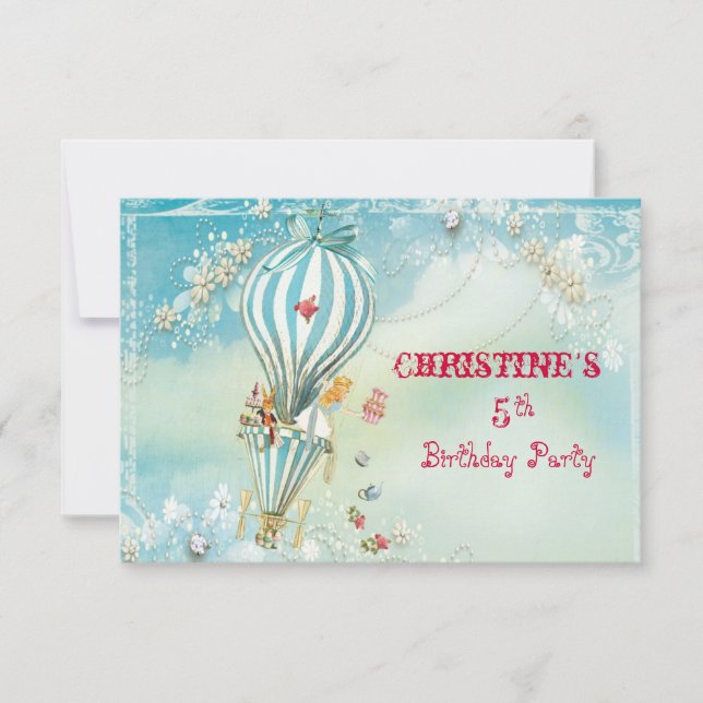 Alice Tea At Four RSVP Card (Front)