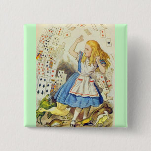 Alice & the Cards Full Colour 15 Cm Square Badge