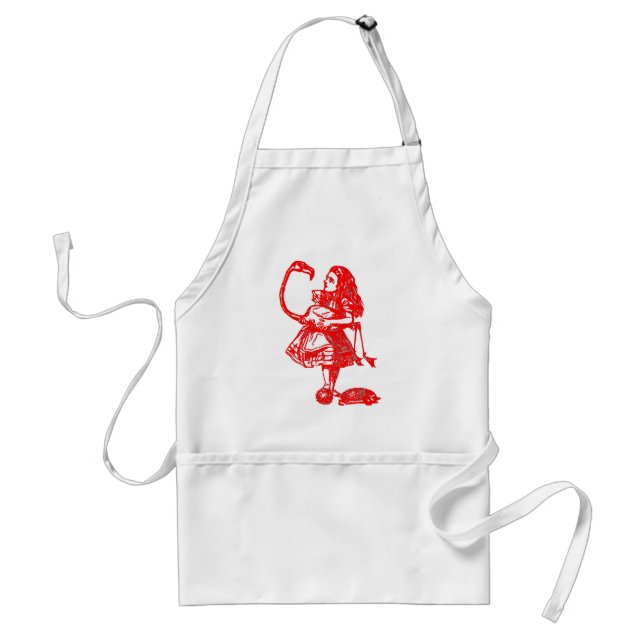 Alice & the Flamingo Standard Apron (Front)