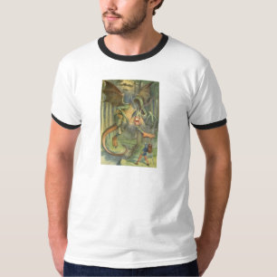 Alice & the Jabberwocky in Full Colour T-Shirt