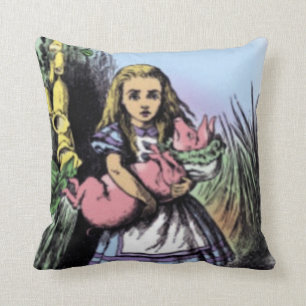 Alice & the Pig Baby in Pastels American MoJo Pill Cushion