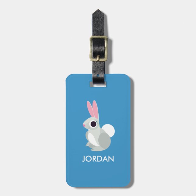 Alice the Rabbit Luggage Tag (Front Vertical)