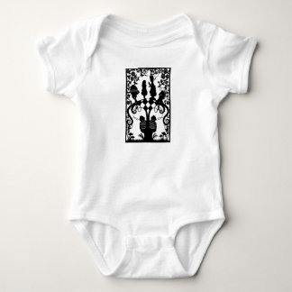 Alice through the looking glass  baby bodysuit
