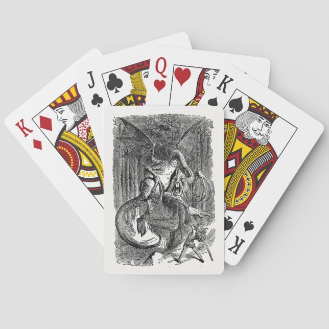 Alice Through the Looking Glass - The Jabberwocky Playing Cards (Back)