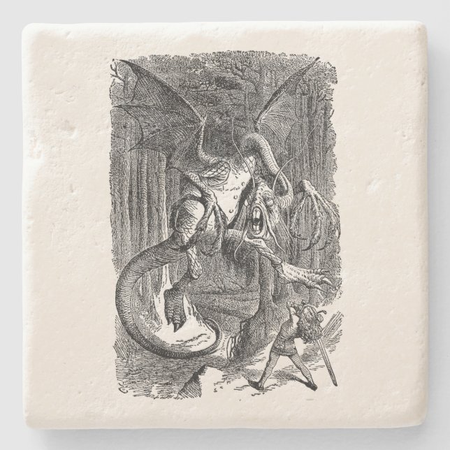 Alice Through the Looking Glass - The Jabberwocky Stone Coaster (Front)