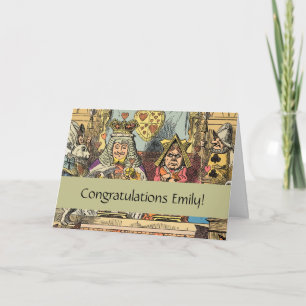 Alice Trial of the Knave of Hearts Vintage Card