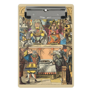 Alice Trial of the Knave of Hearts Vintage Mini Clipboard