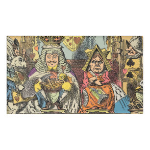 Alice Trial of the Knave of Hearts Vintage Name Tag