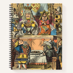 Alice Trial of the Knave of Hearts Vintage Notebook