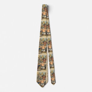 Alice Trial of the Knave of Hearts Vintage  Tie