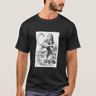 Alice trying to play croquet with a flamingo T-Shirt