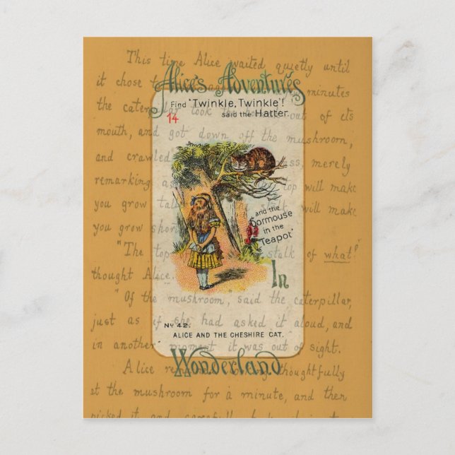 Alice: Twinkle, Twinkle, said the Hatter Postcard (Front)