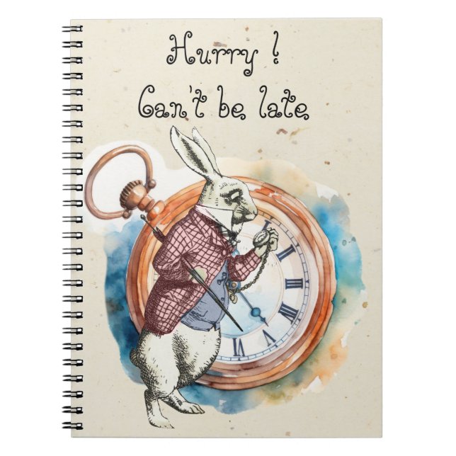 Alice - White Rabbit 1865 Notebook (Front)