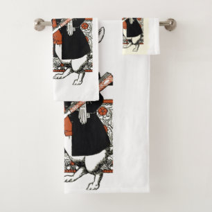 Alice White Rabbit Classic Wonderland  Bath Towel Set