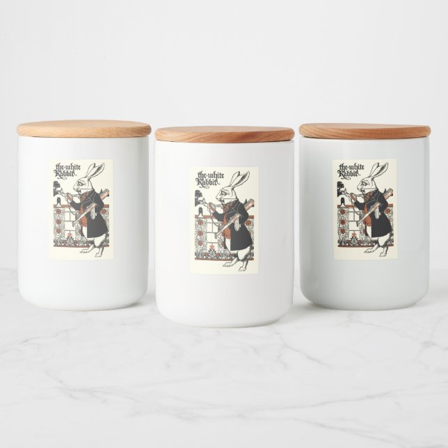 Alice White Rabbit Classic Wonderland  Food Label (Bottles)