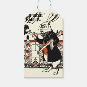 Alice White Rabbit Classic Wonderland  Gift Tags
