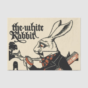 Alice White Rabbit Classic Wonderland  Tissue Paper