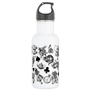 Alice White Rabbit Wonderland Cheshire Cat 532 Ml Water Bottle