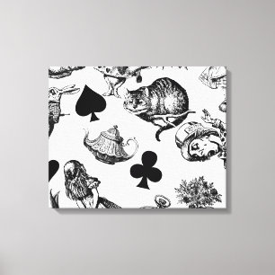 Alice White Rabbit Wonderland Classic Canvas Print