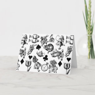 Alice White Rabbit Wonderland Classic Card