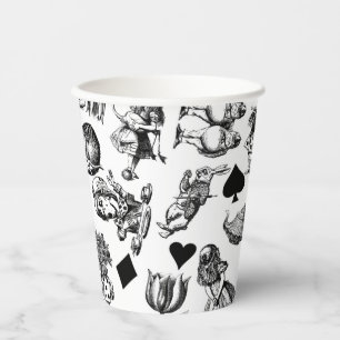 Alice White Rabbit Wonderland Classic Paper Cups