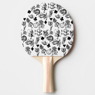 Alice White Rabbit Wonderland Classic Ping Pong Paddle