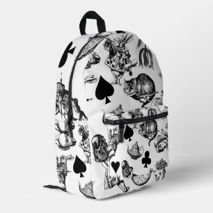 Alice White Rabbit Wonderland Classic Printed Backpack