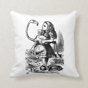 Alice with Flamingo Pillow