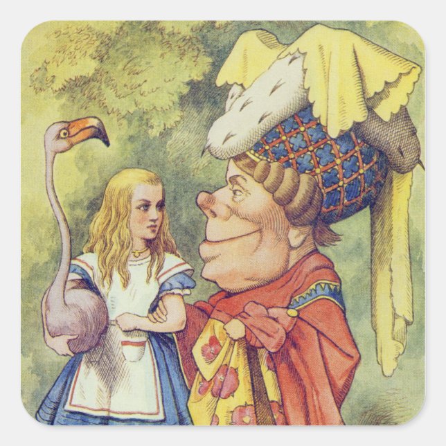 Alice with the Duchess Square Sticker (Front)