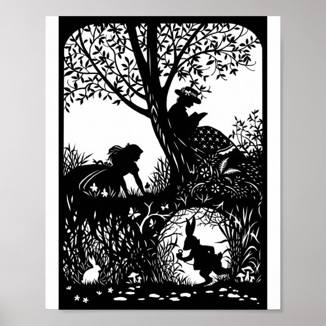 Alice with the rabbit Poster (Front)