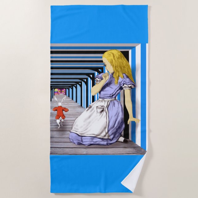Alice's Adventures in Wonderland Beach Towel (Front)