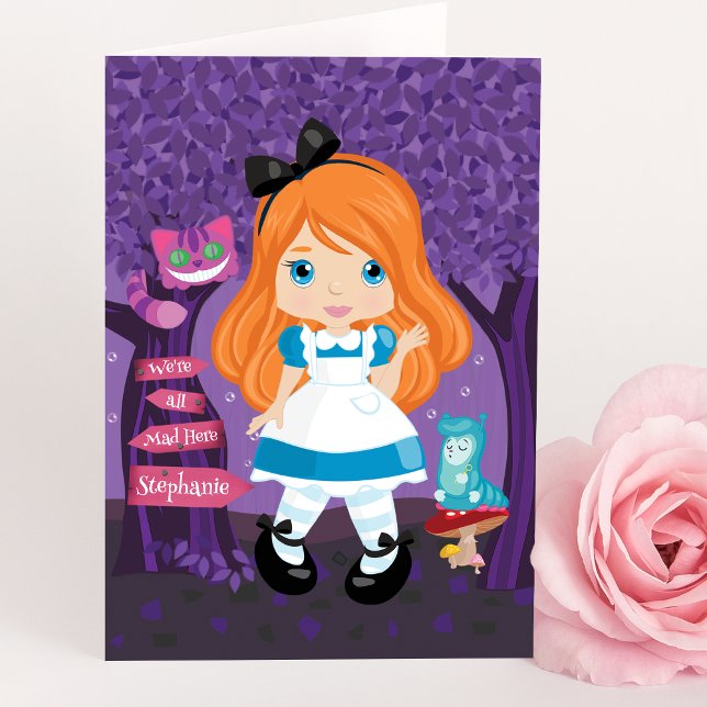 Alice's Adventures in Wonderland Personalised Card (Creator Uploaded)