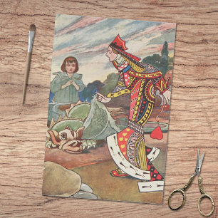 Alice's Adventures in Wonderland Queen Gryphon Tissue Paper